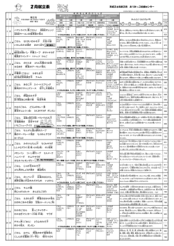 献立表 平成27年2月 （PDF：360KB）