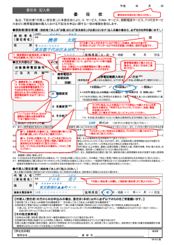 記入例 - NTTドコモ