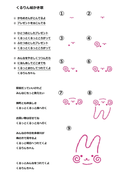 「くるりん絵かき歌」歌詞・かき方（PDF：251KB）