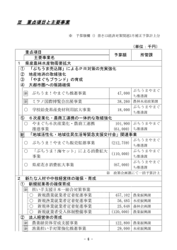 Ⅲ 重点項目と主要事業 (PDF : 263KB)