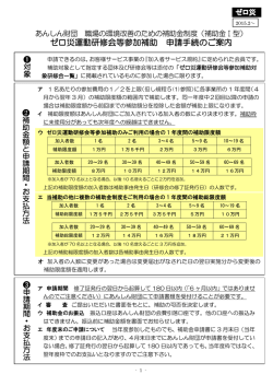 ゼロ災運動研修会等参加補助 申請手続のご案内