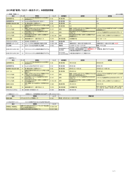 2015年度「教育／セミナー総合ガイド」 内容更新情報