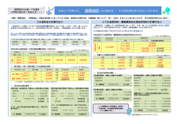 平成27年度から 浪岡地区の水道料金 ・ 下水道使用料等が