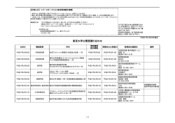 東京大学公開見積り合わせ