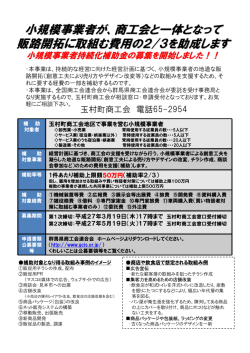 26補正持続化補助金案内チラシ27.2.19