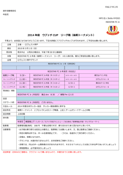 2014 年度 ウブッチ CUP リーグ戦（後期トーナメント）