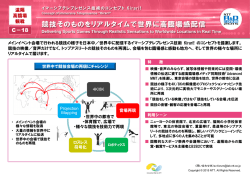 競技そのものをリアルタイムで世界に高臨場感配信