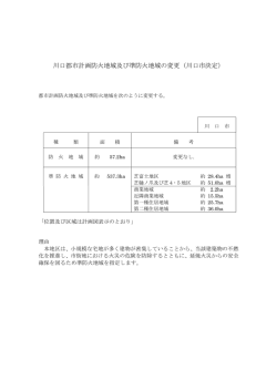 川口都市計画防火地域及び準防火地域の変更（川口市決定）