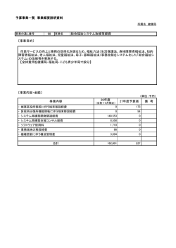 総合福祉システム改修等