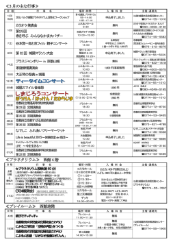 ≪3 月の主な行事≫ ≪プラネタリウム≫ 西館4 階 ≪歴史民俗