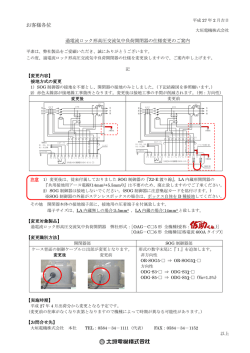 SOG形開閉器の接地方式を変更致します。