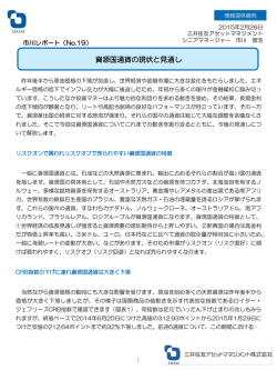 資源国通貨の現状と見通し - 三井住友アセットマネジメント