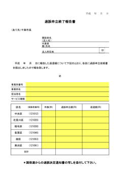 過誤申立終了報告書の様式（PDF：91KB）