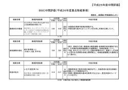 平成26年度重点取組事項