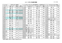 2015年3月法話日程表