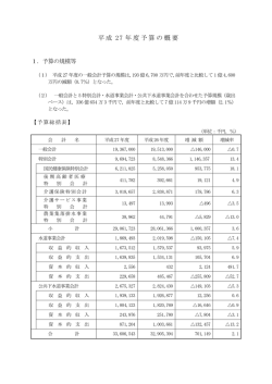 添付資料1（予算案の概要）（PDF：38KB）