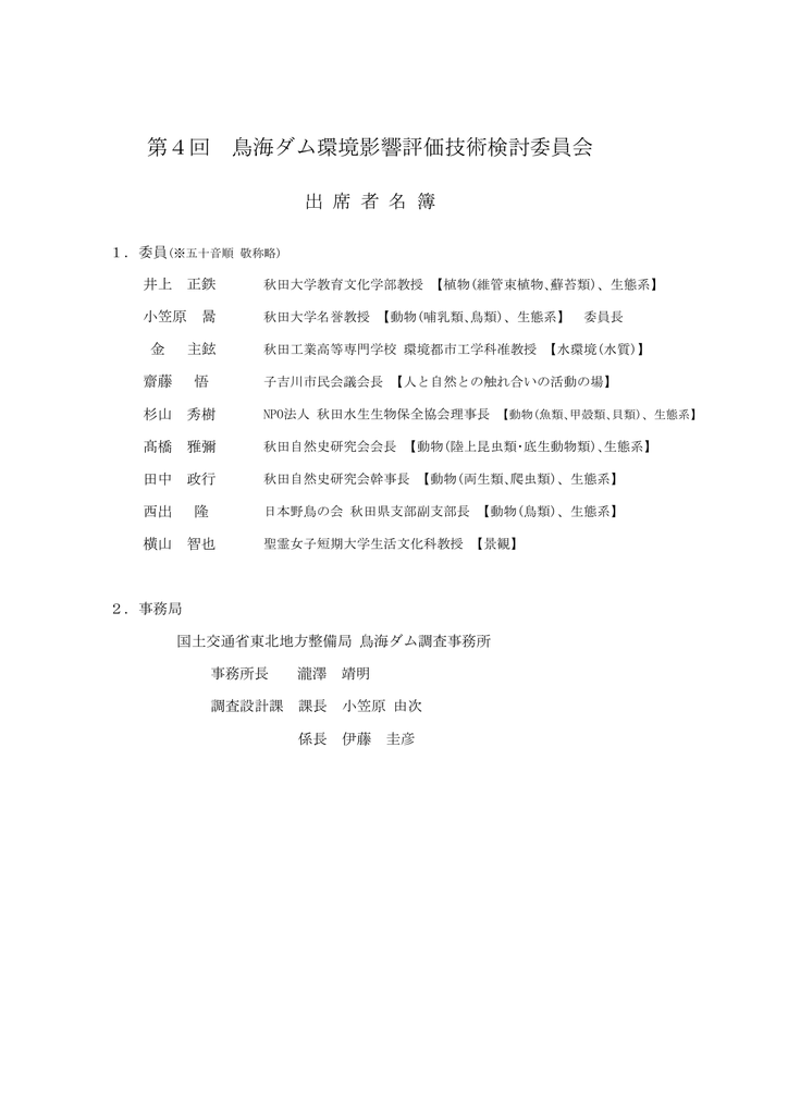 出席者名簿 Pdf 66 9kb