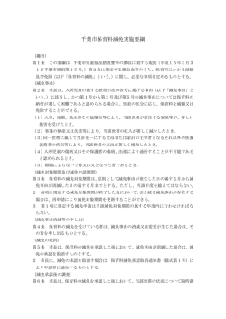 （千葉市保育料減免実施要綱）（PDF：170KB）