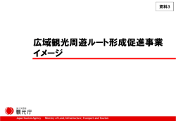 【資料3】広域観光周遊ルート形成促進事業イメージ