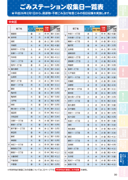 み及び有害ご`みの祝日収集を実施します。 *平成26年2月ー日から