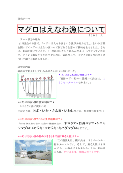 マグロはえなわ漁について - 気仙沼の魚を学校給食に普及させる会