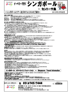 【シンガポール・オプショナルツアー】セントーサ島・ナイト