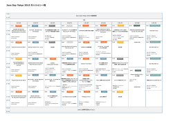 Java Day Tokyo 2015 セッション一覧