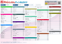 ジャンル別 - 有線放送番組案内サイト