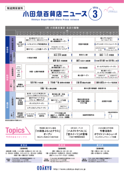 小田急百貨店ニュース3月号