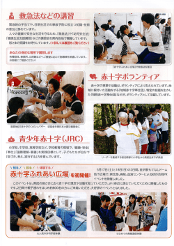 救急法などの講習 赤十字ボランティア 青少年赤十字