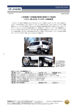 ハスラー用JAOS マッドガードⅢ 車種専用タイプ新発売