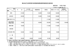 横浜地方法務局管内新築建物課税標準価格認定基準表