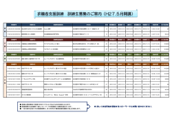 詳しくは住所地を管轄するハローワークにお問い合わせください。