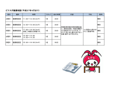 ビナスポ健康相談（平成27年4月まで）