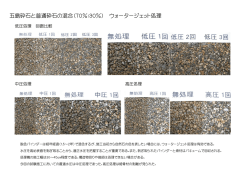 （五島砂利）を骨材とした、透水性脱色アスファルト舗装。