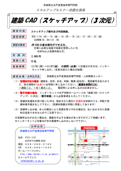 建築 CAD（スケッチアップ）（3 次元）