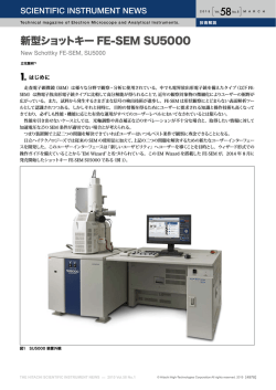 新型ショットキーFE-SEM SU5000;pdf