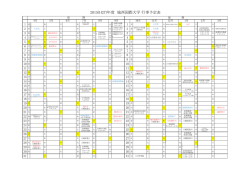 2015(H27)年度 城西国際大学 行事予定表;pdf
