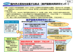 国内外の英知を結集する拠点（廃炉国際共同研究センター）;pdf