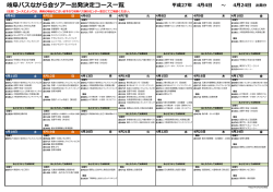 岐バスながら会ツアー出発決定コース一覧;pdf