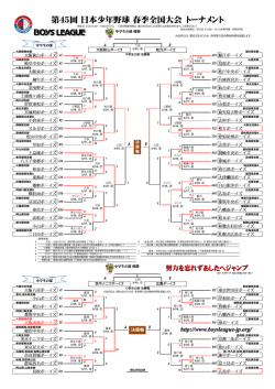 第45回 日本少年野球 春季全国大会 トーナメント;pdf