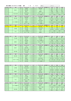 第7回 福岡県ユース(U-15)サッカーリーグ日程表 後期