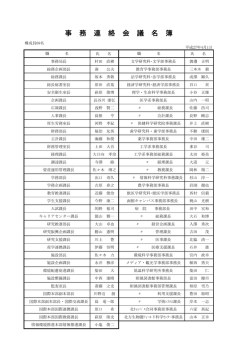 事 務 連 絡 会 議 名 簿