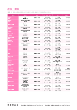 印刷用PDF - 京王百貨店 新宿店