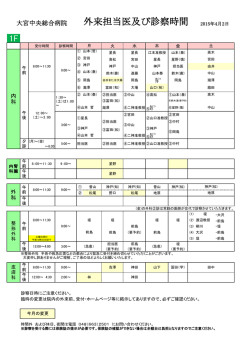 担当医表（PDFファイル）