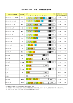 ウロペーパーⅢ`栄研`試験紙配列順一覧