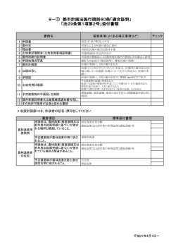 9－① 都市計画法施行規則60条「適合証明」 「法29条第1項第