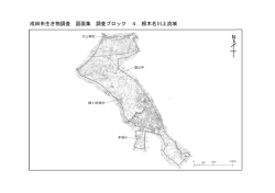 成田市生き物調査 図面集 調査ブロック 4．根木名川上流域
