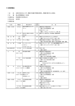9 支部研修会 - 富山県看護協会