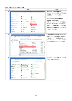 1/3 Java8 へのバージョンアップ方法 1 2 3